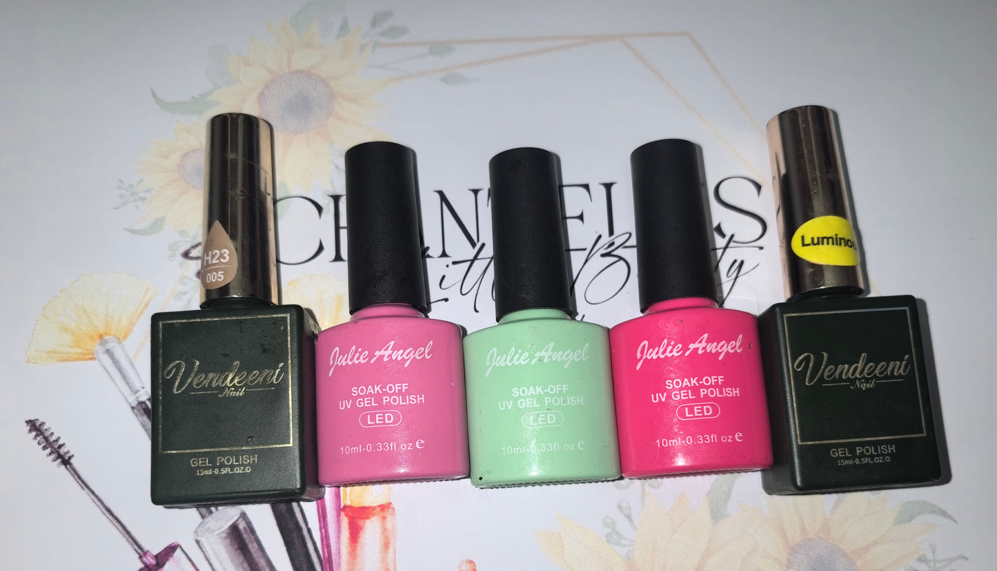 5pc Gel colors set H