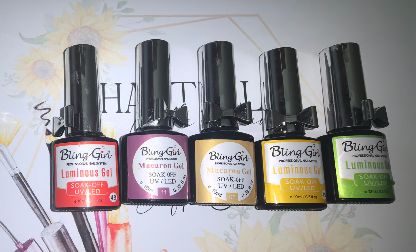 5pc Gel colors set G