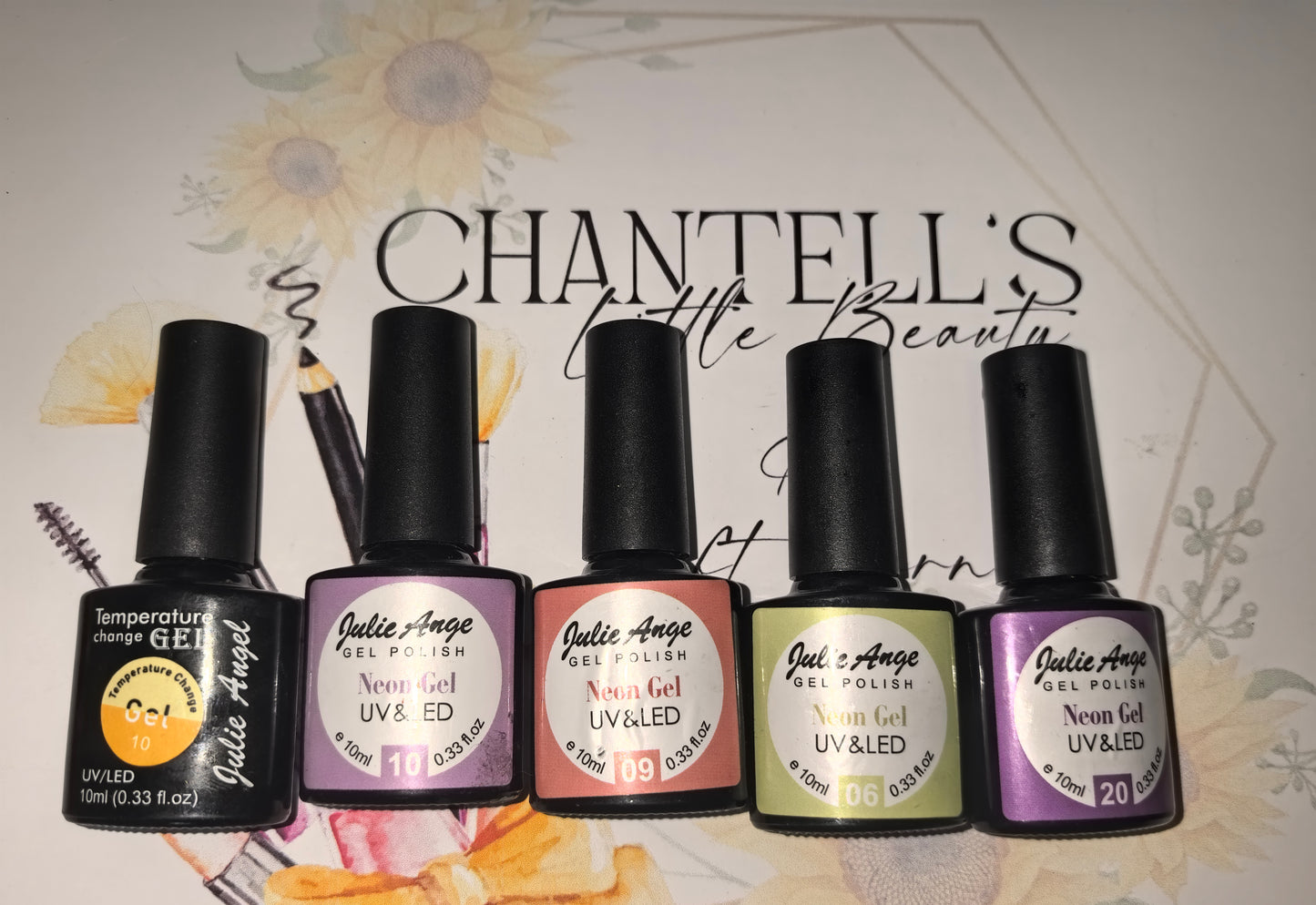 5pc Gel colors set F