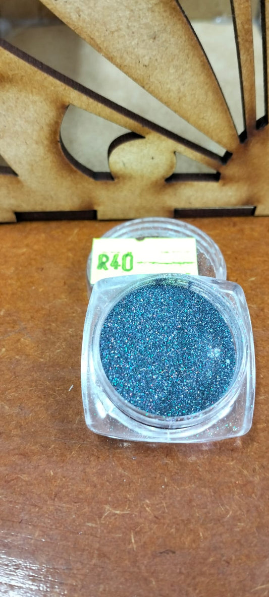 Black glitter chrome tub
