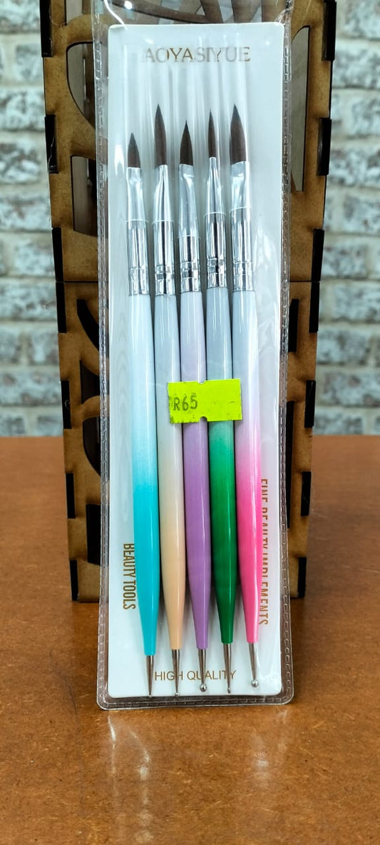 5pc Acrylic brush duo dotting tool set