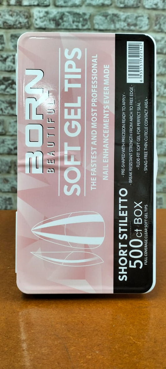 Born Beautiful Soft gel tips short 550pc