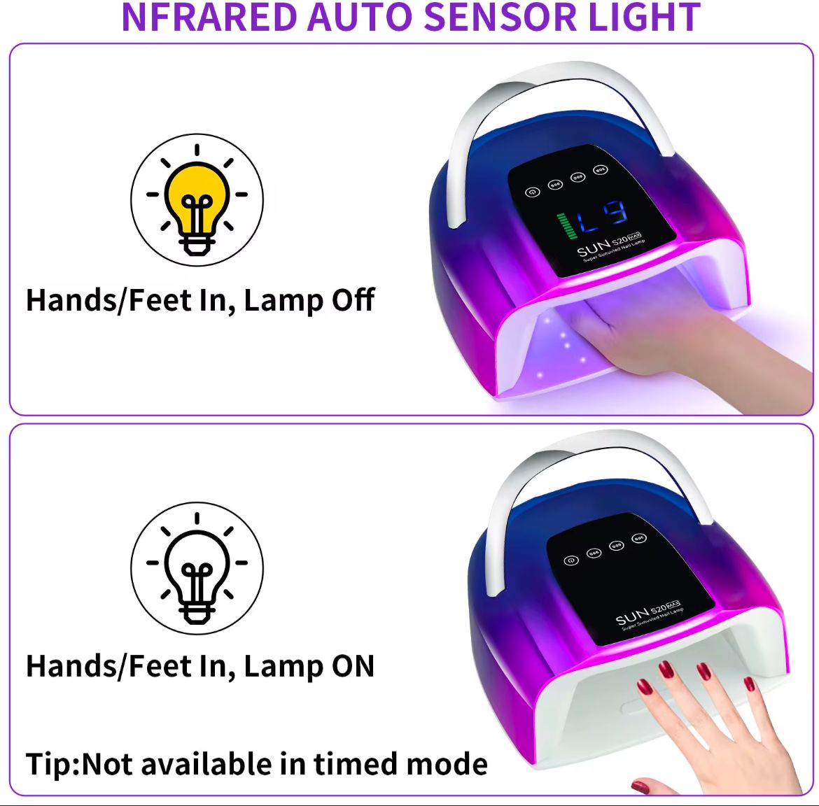 Sun S20 Rechargeable & Cordless nail lamp