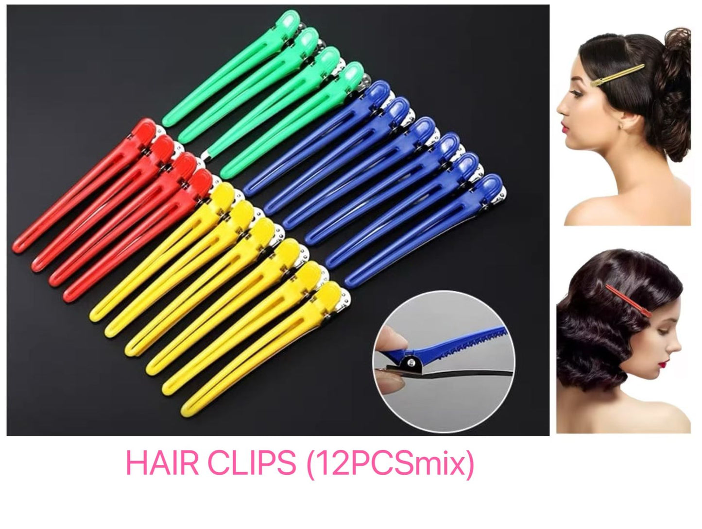12pc Hair clips