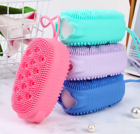 Silicone bath loofahs
