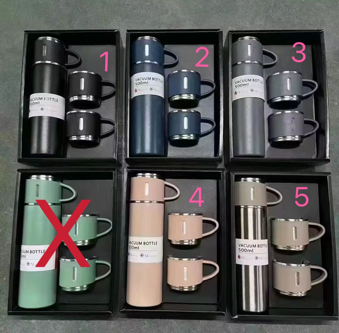 Vacuum flask set