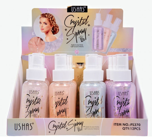 Shimmer body spray