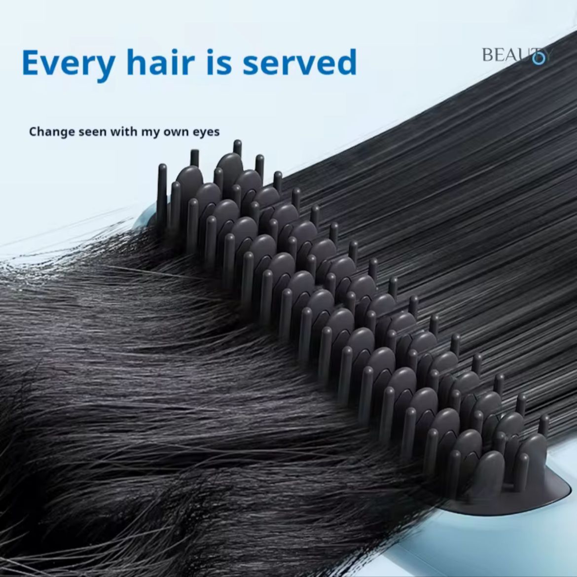 Hair straightener comb