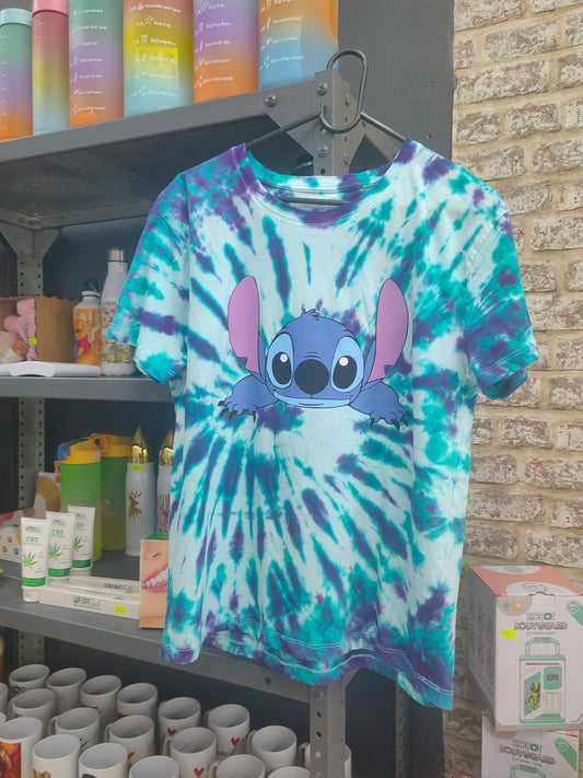 Stitch tye dye shirt Large