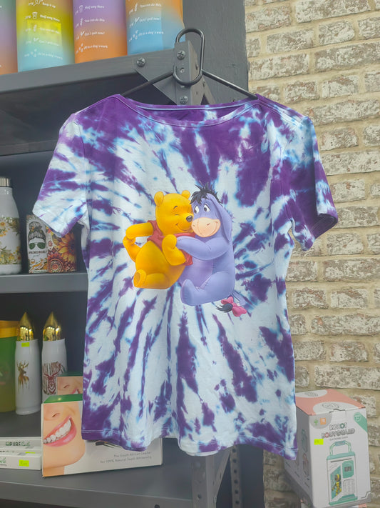 Pooth bear tye dye shirt large