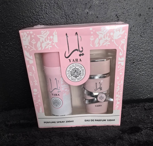 Yara pink collection gift set