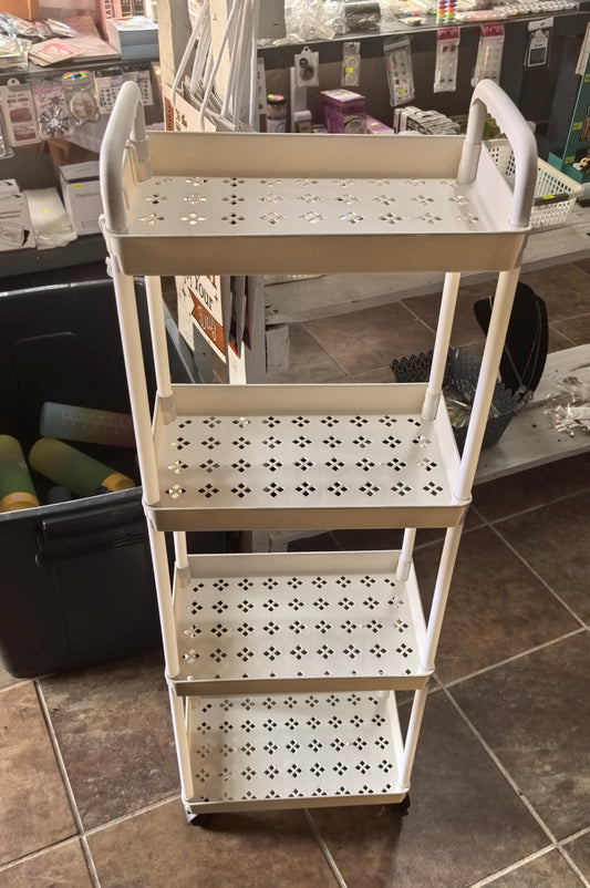 4 Layer White trolley