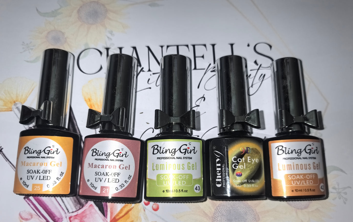 5pc Gel colors set H