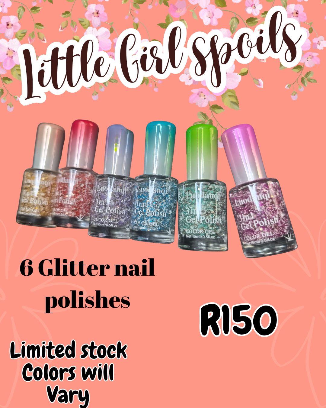 Little Girl spoils nail polishes