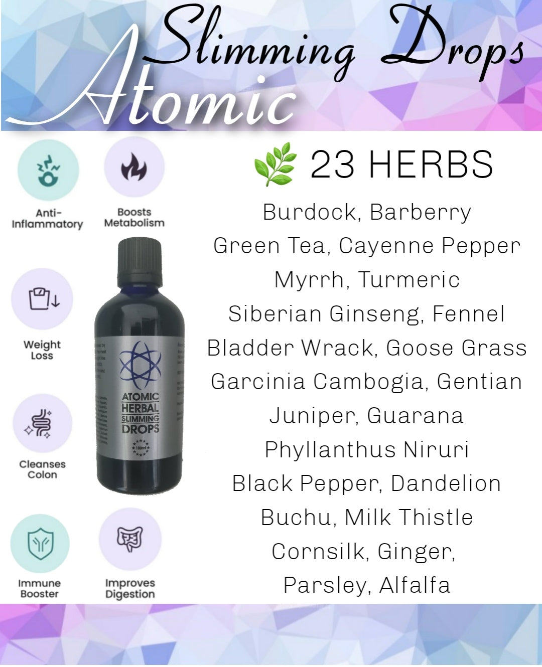 Atomic Slimming drops 100ml