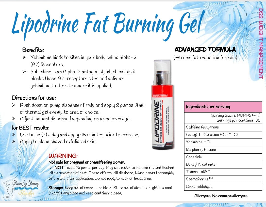 Lipodrine Fat Burning Gel 120g