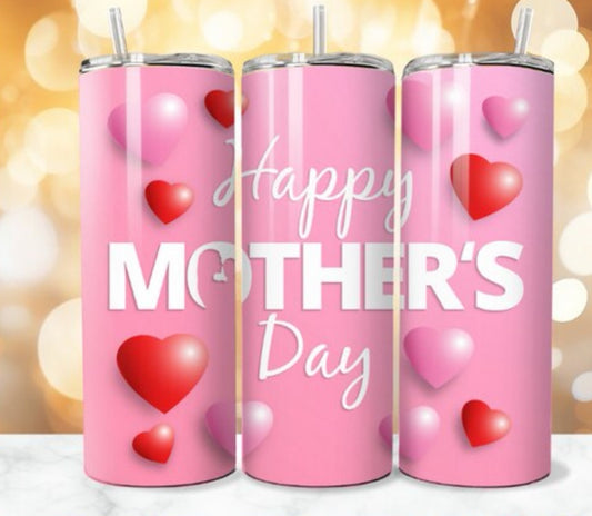 20oz Red heart Mothers day tumbler