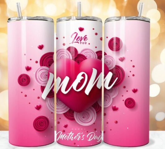 20oz Pinkish mom tumbler
