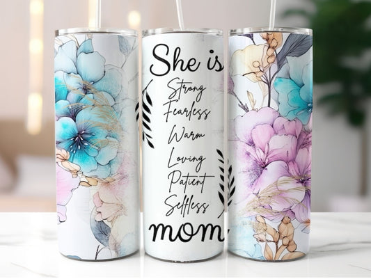 20oz She is strong tumbler
