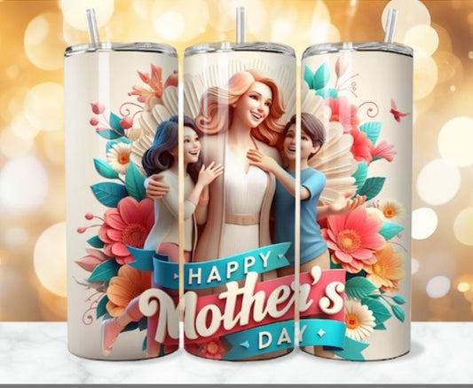 20oz Happy Motherday day with kids