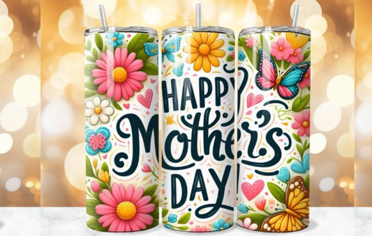 20oz Colorful daisy tumblers