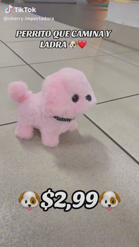 Walking plush puppy
